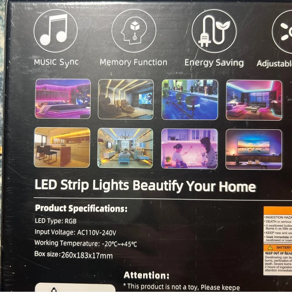 Bedroom MultiColor LED Strip Lights
